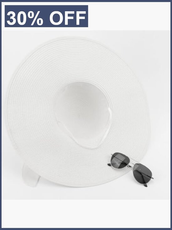 Wide Brim Straw Sun Hat Floppy Foldable Roll up UPF 50+ Beach Summer Packable main image 5